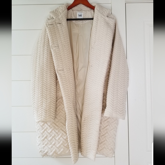 Luii Jackets & Coats Luii Cream Color Coat Poshmark